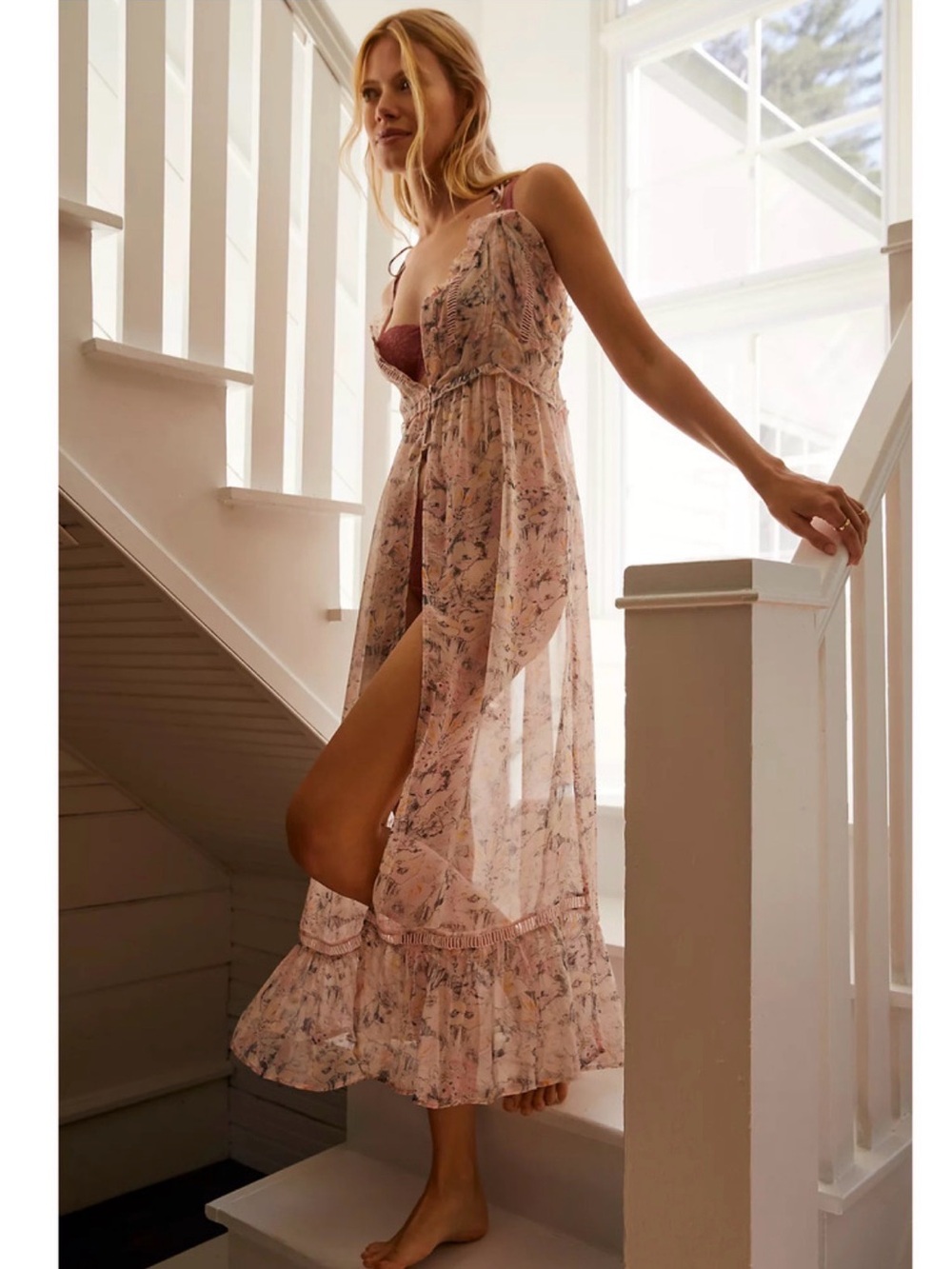NWT Anthropologie Sheer Curtain Top/Dress Sz. M